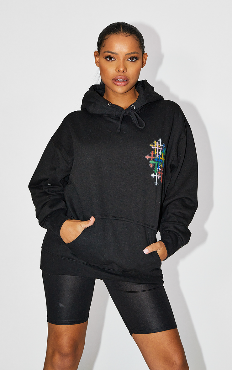 The Chapel of Hard Knocks Oversized Black Hoodie