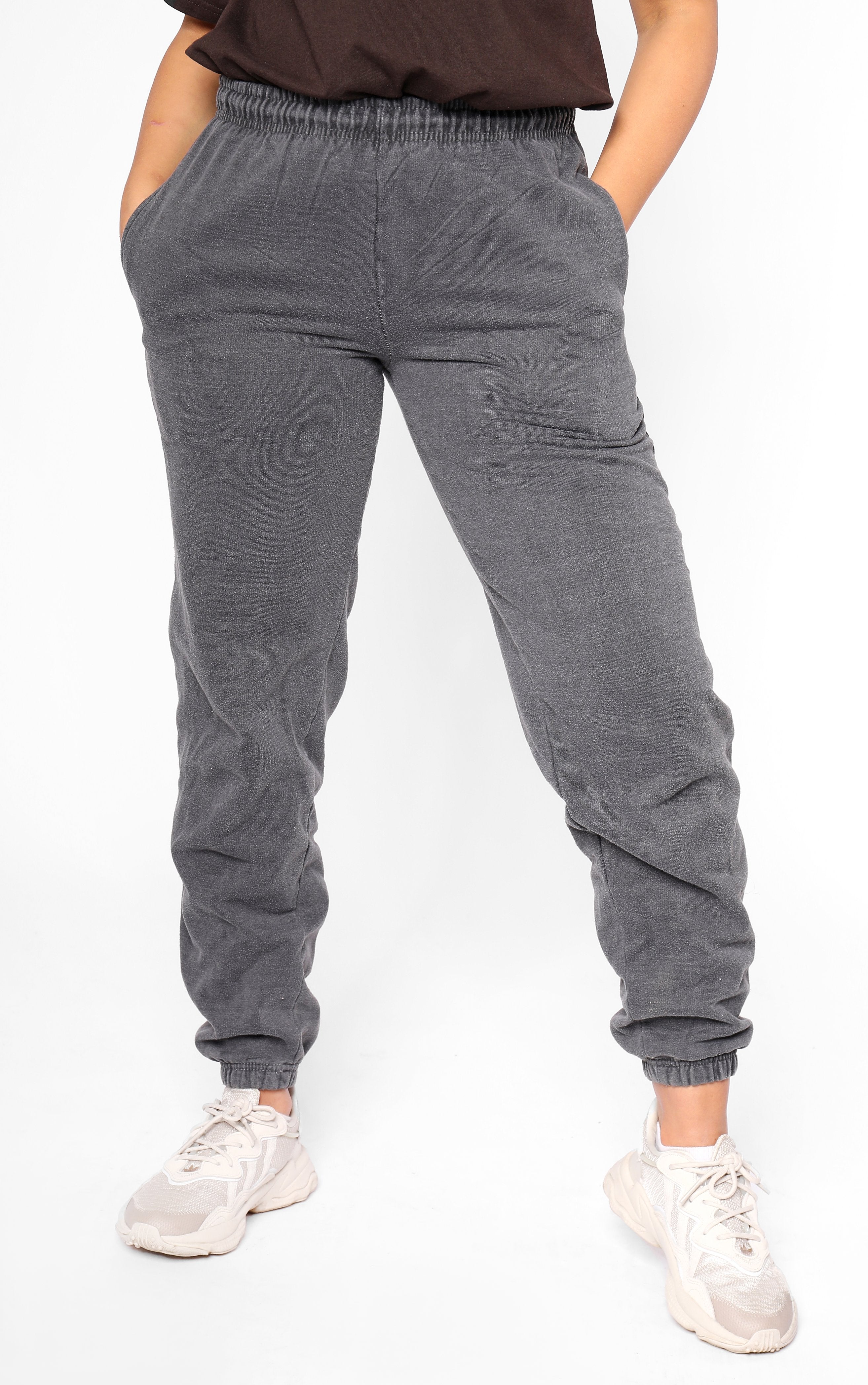 Stop Looking at my Butt Charcoal Cuffed Joggers Splashy